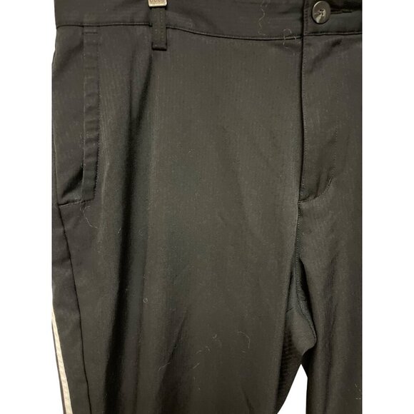 ADIDAS Men's Climacool Vented Black Stripe Golf Trouser Pants Size 34 Athletic - Picture 2 of 8